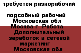 требуется разнорабочий (подсобный рабочий) - Московская обл., Москва г. Работа » Дополнительный заработок и сетевой маркетинг   . Московская обл.,Москва г.